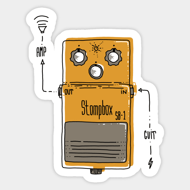 Stompbox Geek Sticker by OsFrontis